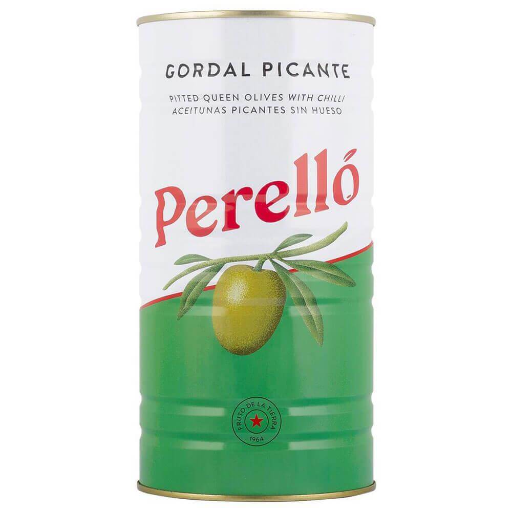 Brindisa Perello Gordal Pitted Olives Picante 600g